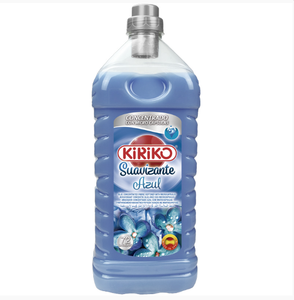 Kiriko 72 Wash Concentrated Fabric Softener 2L - Azul