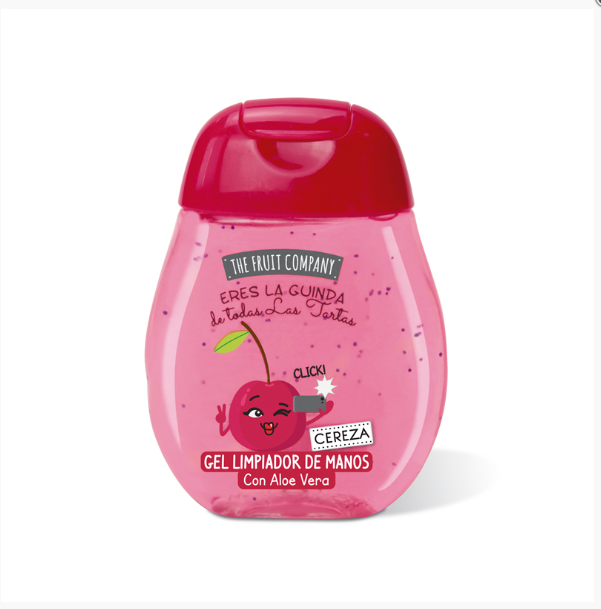 The Fruit Company Pocket Hand Sanitisers - 70% Alcohol - Cherry Scented