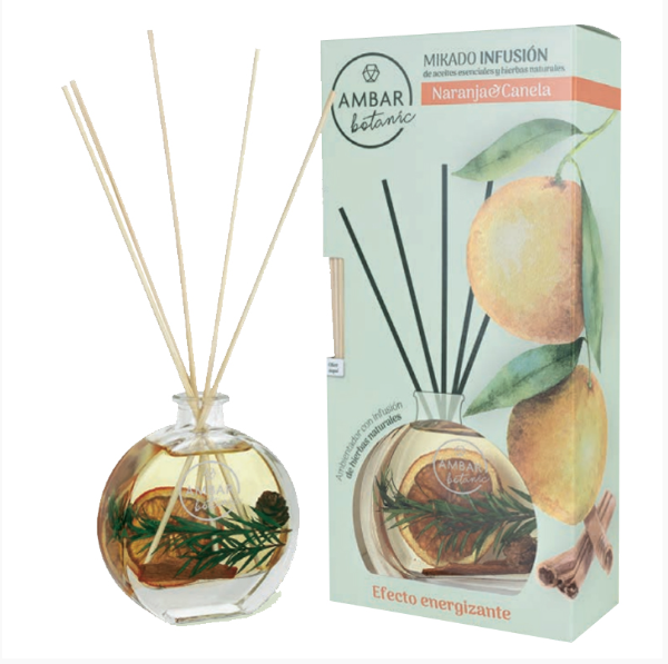 Ambar Botanic - Reed Diffuser Infusion 75ml - Orange & Cinnamon