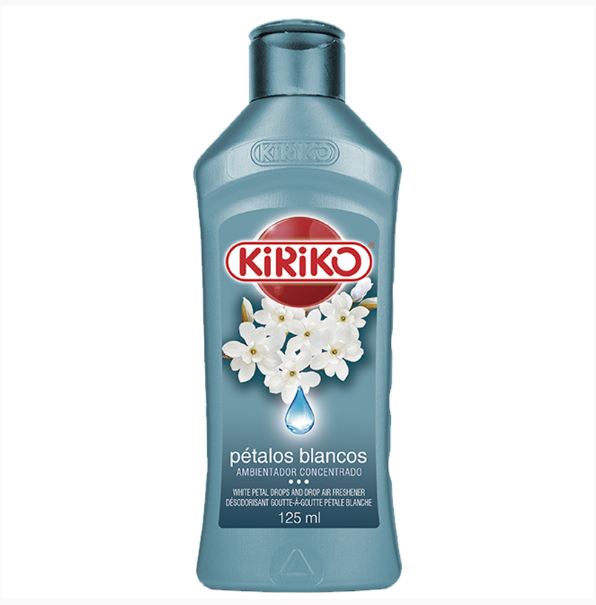 Kiriko Concentrated Liquid Air Freshener Drops - Toilet Drops 125ml - White Flowers