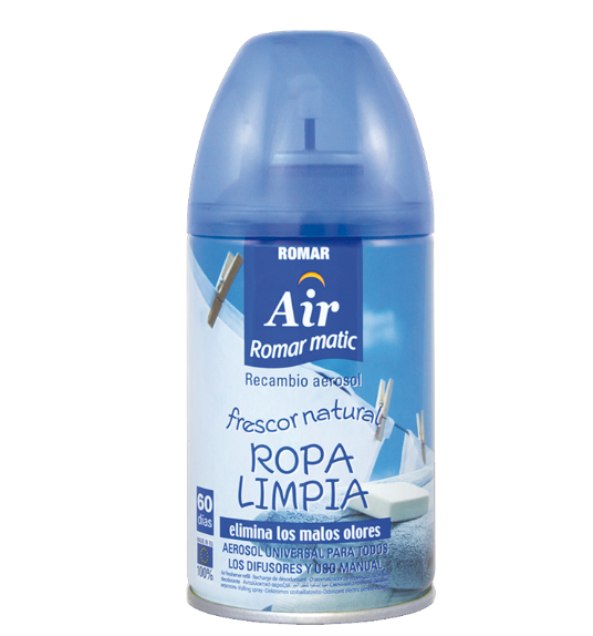 Romar (Freshmatic Compatible) Air Freshener Refill Spray 250ml - Ropa Limpia