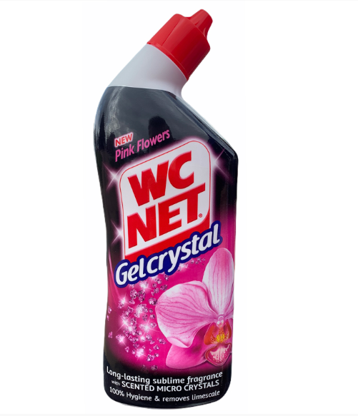 WC Net Toilet Gel with Micro Crystals 750ml - Pink Flowers